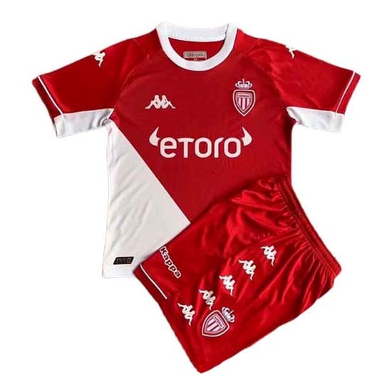 Camiseta AS Monaco 1ª Kit Niño 2021 2022